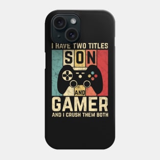 Vintage Video Games Retro Gamer Gift For Boys Son Phone Case