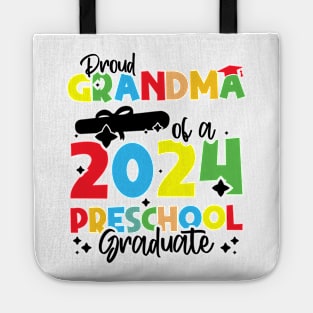 Proud Grandma of a 2024 Preschool Graduate, Funny preschool Graduation Tote