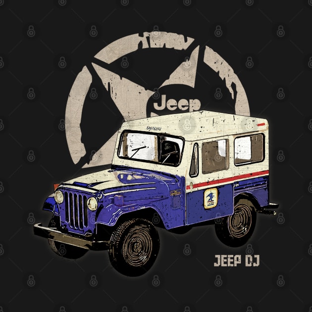 Jeep DJ JEEP White Star by ElenaBerryDesigns