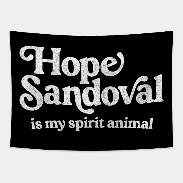 Hope Sandoval / Faded Style Retro Typography Design Tapestry by DankFutura