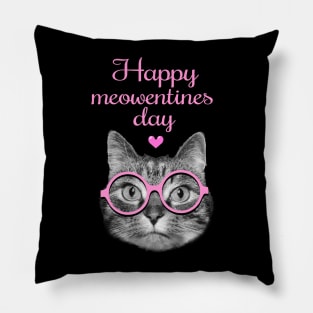 Happy Meowentines day Pillow