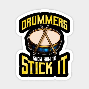 Drummers Know How To Stick It Drums Percussion Magnet