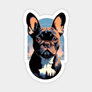 Pacific North West Sunset French Bulldog Magnet