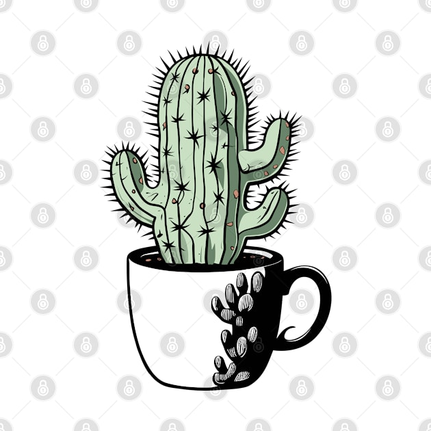 Cactus in a mug by anderleao