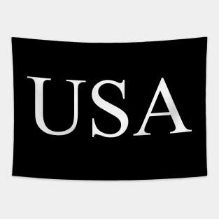 Text: USA (white) Tapestry