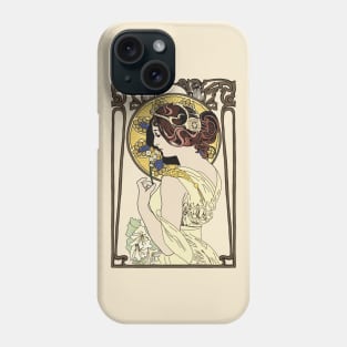 Pre-Raphaelite Girl 4 (Cream) Phone Case