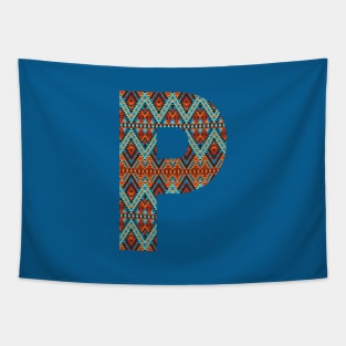 Letter P- boho design Tapestry