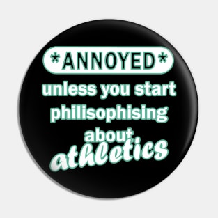 Athlete Triathlon Sport Team Swimming Running Pin