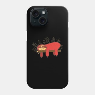 Sleeping sloth Phone Case