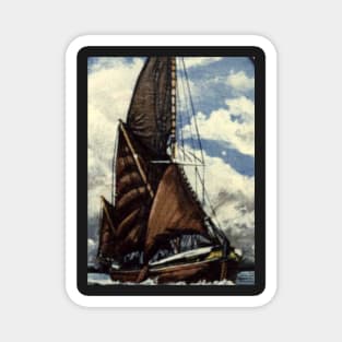 THAMES SAILING BARGE CABBY Magnet