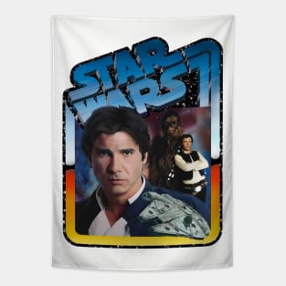 The Scoundrel (black starfield, desert background) Tapestry