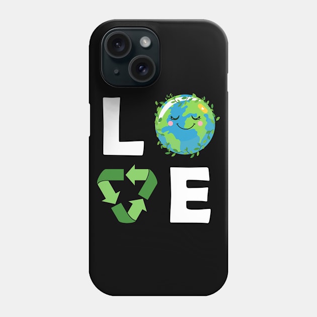 Love World Earth Day Planet Anniversary Earth Day Phone Case by sanavoc