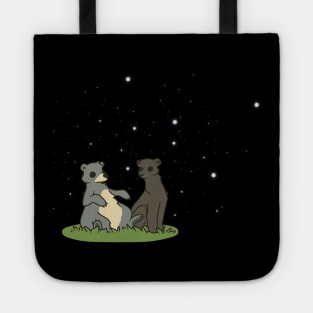 Jungle Book bear and jaguar Tote