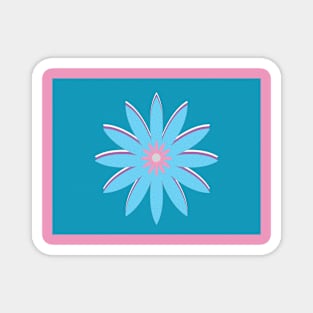 Pretty tri colored flower Magnet