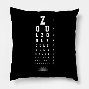 white eye test Pillow