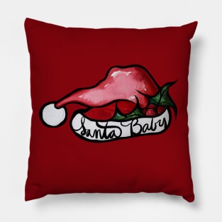 Santa Baby Christmas Hat Pillow