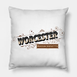 Worcester, Massachusetts Pillow