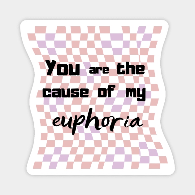 You are the cause of my euphoria 3d pattern Magnet by Anna-Kik