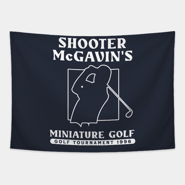 Shooter McGavin Miniature Golf Tournament Tapestry by Trendsdk