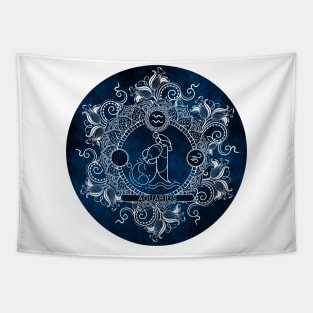 Zodiac - Ice - Aquarius Tapestry