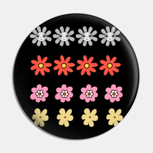 Blooming Flowers Pin