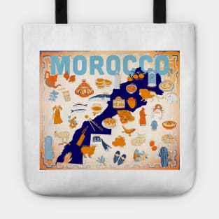 Morocco Culture Map Tote