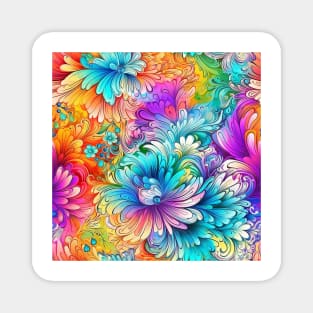 Rainbow flowers 6 Magnet