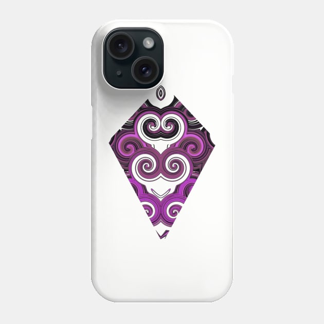 Diamond and curls pink Phone Case by FlossOrFi