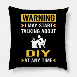 Warning DIY Pillow