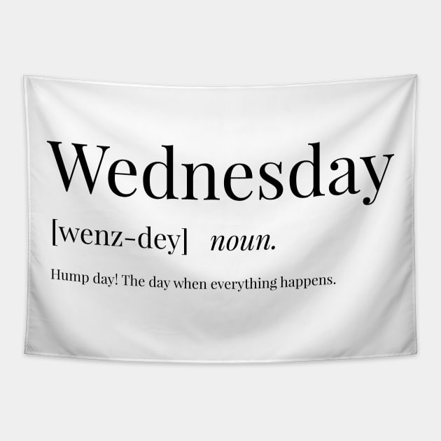 Wednesday Definition Tapestry by definingprints