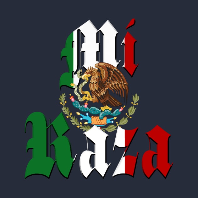 "Mi Raza" Mexican Flag by Gravityx9