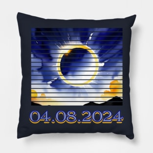 Pennsylvania State Erie PA USA Totality April 8, 2024 Total Solar Eclipse Pillow