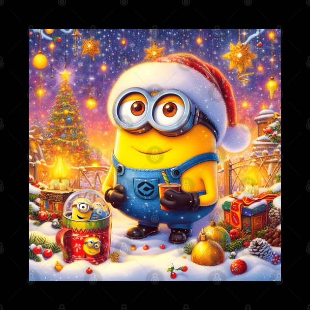 Merry Minions: Festive Christmas Art Prints Featuring Whimsical Minion Designs for a Joyful Holiday Celebration! by insaneLEDP