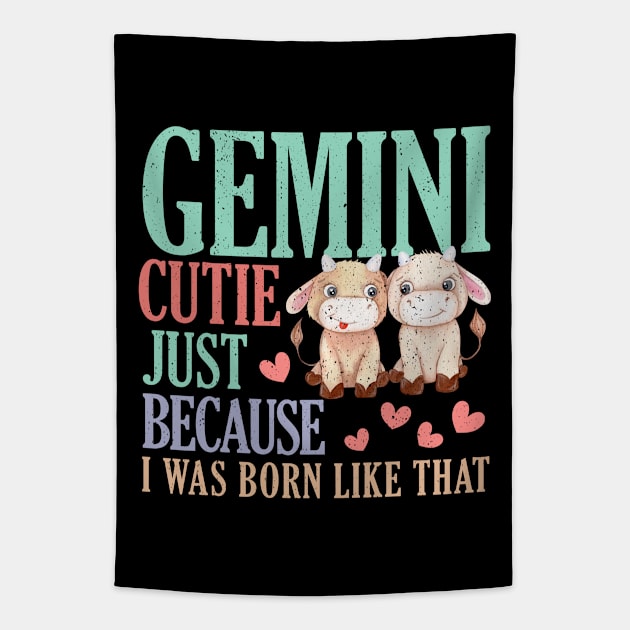 Zodiac Gemini - Funny Gemini Astrology Horoscope Gemini Girl Tapestry by alcoshirts