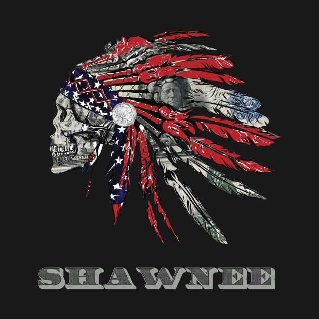 Shawnee Native American Indian Flag Money Headress by The Dirty Gringo