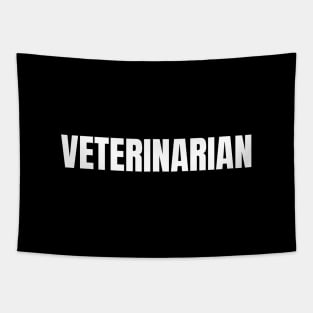 Veterinarian Word - Simple Bold Text Tapestry