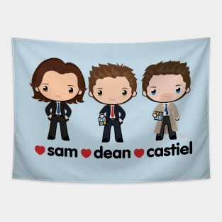 Love Sam, Dean & Castiel - Supernatural Tapestry