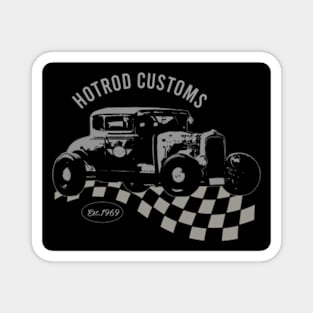 Cars Hotroad Customs Vintage Magnet