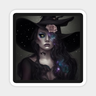 Women Wicca Art Witchy Artwork Beautiful Witch Girl 2 Magnet