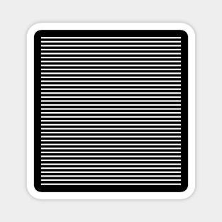 Black and white stripes design by dmerchworld Magnet