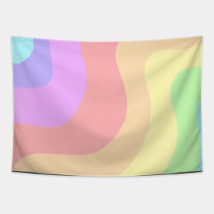 Pastel rainbow Tapestry