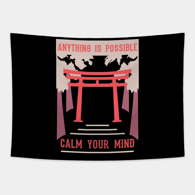 anything is possible calm your mind recolor 05 Tapestry by HCreatives