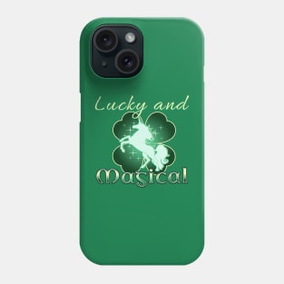 Lucky and Magical Clover Unicorn Phone Case
