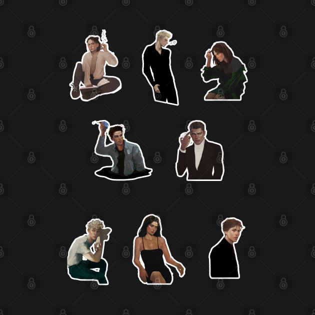 The Atlas Six sticker set by LittleChmura