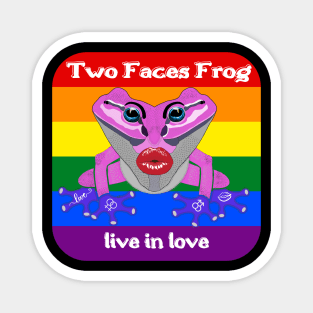 Kiss Pride love gift frog cool summer Magnet