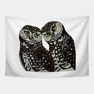 Burrowing Owl Buddies Tapestry