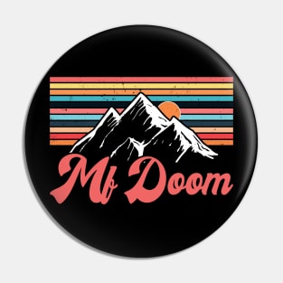 Design Proud Mf Doom Name Birthday 70s 80s 90s Pin