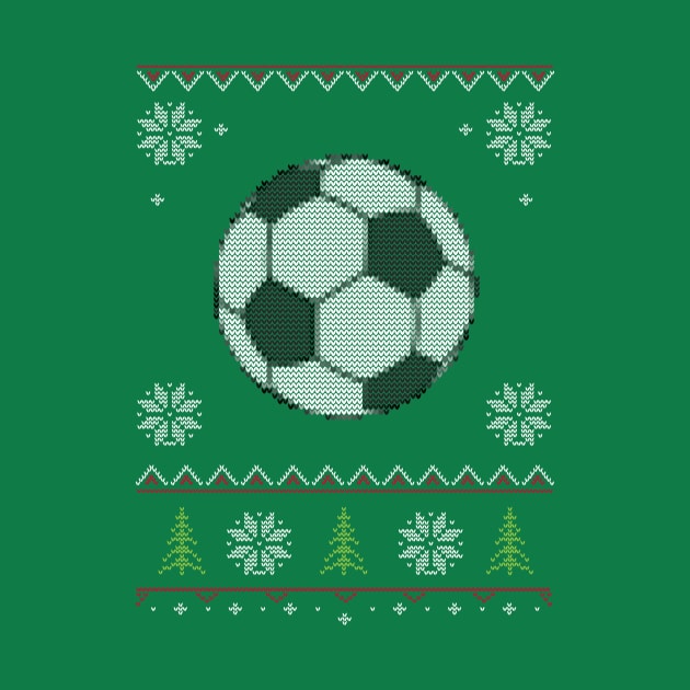 Soccer Football Ugly Sweater Christmas by vladocar