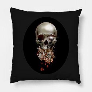 I Love You Like Enoki Lover Skull Pillow