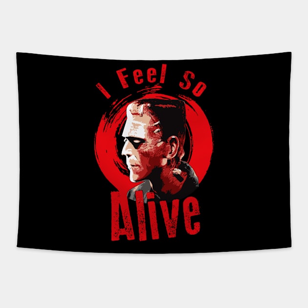 I Feel So Alive Tapestry by Alema Art